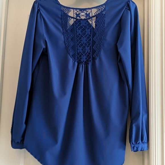 Royale Blue long sleeve blouse - Picture 3 of 3